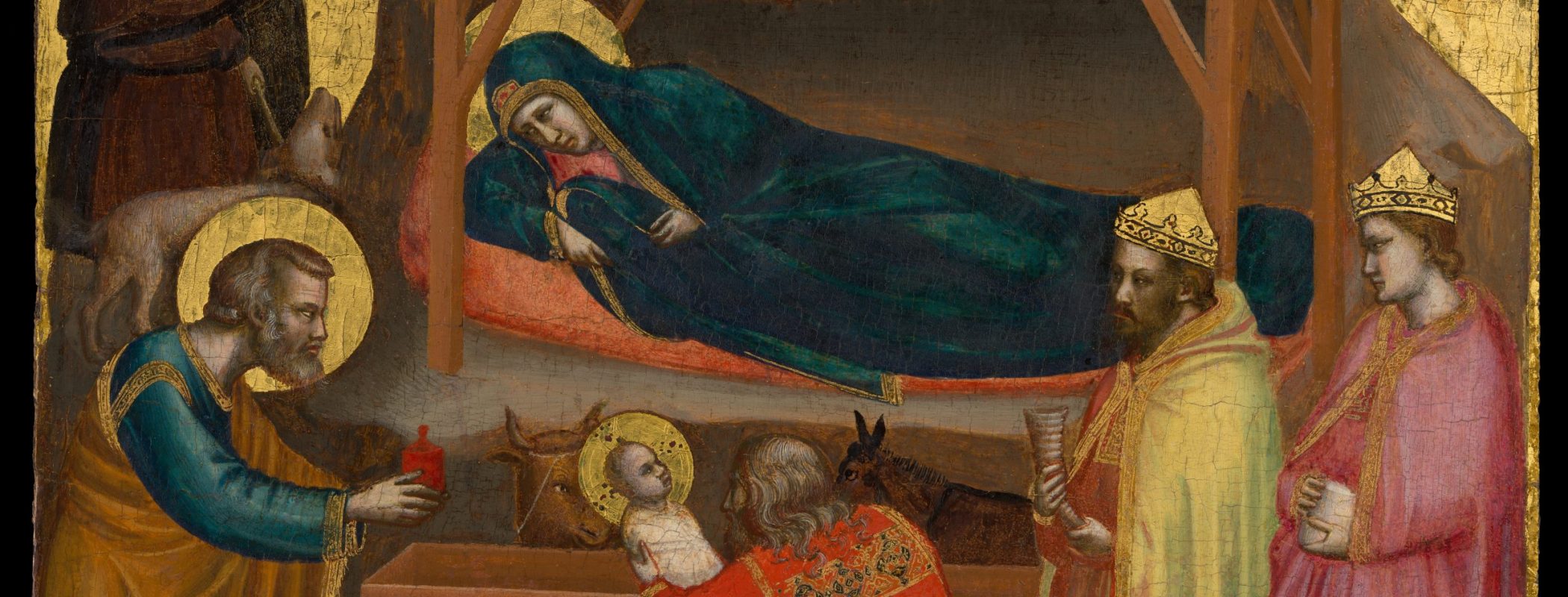 Figure 10:6. Giotto do Bondone, Adoration of the Magi, from the series Scenes from the Life of Christ, 1304–1306, fresco, 200 x 185 cm,  Scrovegni Chapel (Arena Chapel), Padua.