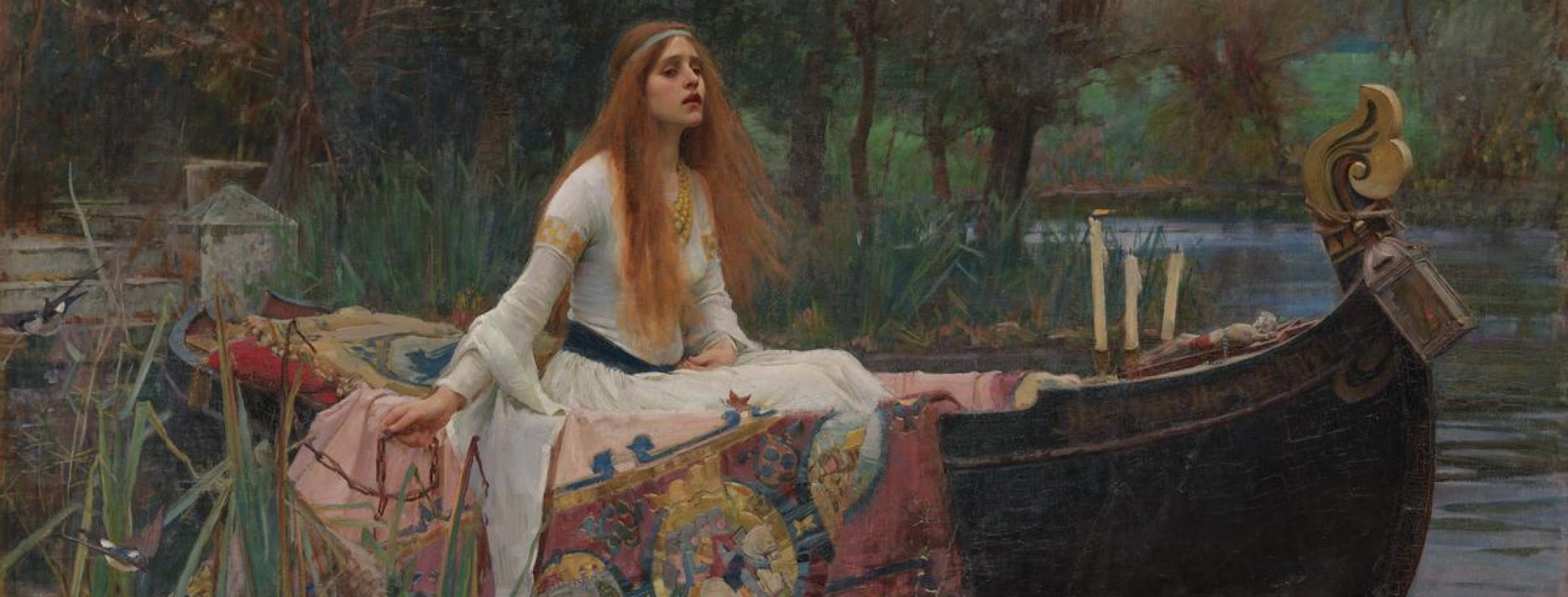 Figure 12:12. John William Waterhouse, The Lady of Shalott, 1888, oil on canvas, 183 x 230 cm, Tate Britain, London, England.
