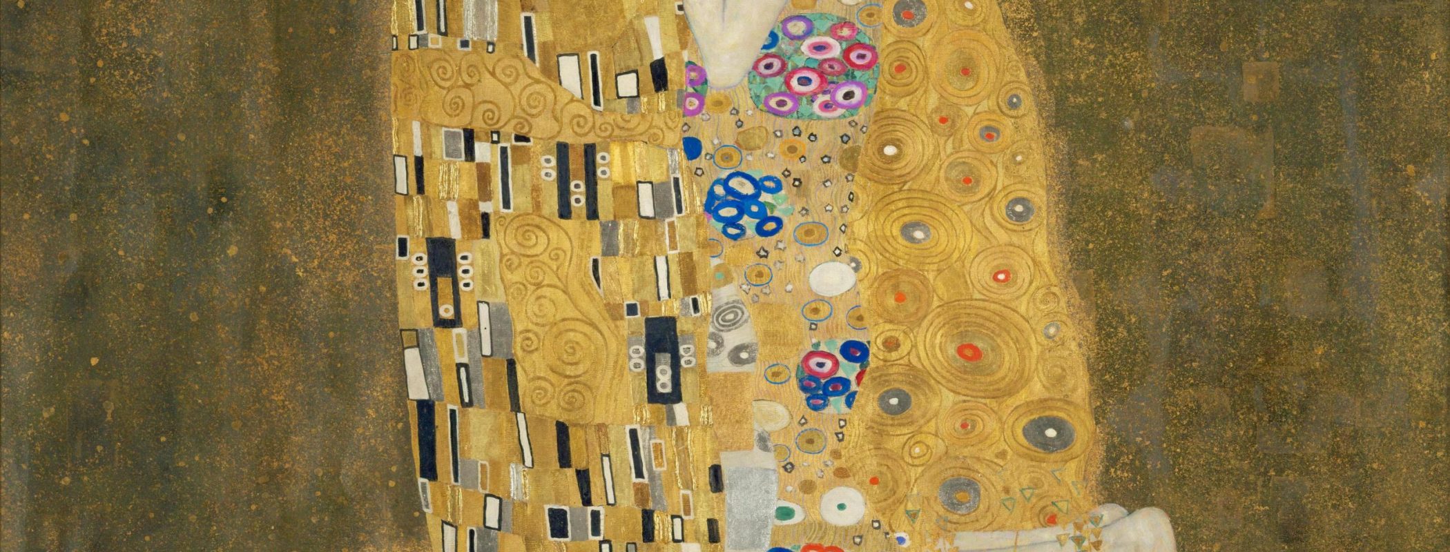 Figure 12:4. Gustav Klimt, The Kiss, 1907–1908, oil and gold leaf on canvas, 180 x 180 cm, Austrian Gallery, Upper Belvedere Palace, Belvedere, Vienna, Austria.