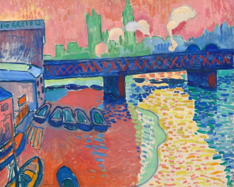 Figure 12:8. André Derain Charring Cross Bridge, 1906, oil on canvas, 82 x 101 cm, National Gallery of Art, Washington D. C., U.S.A.