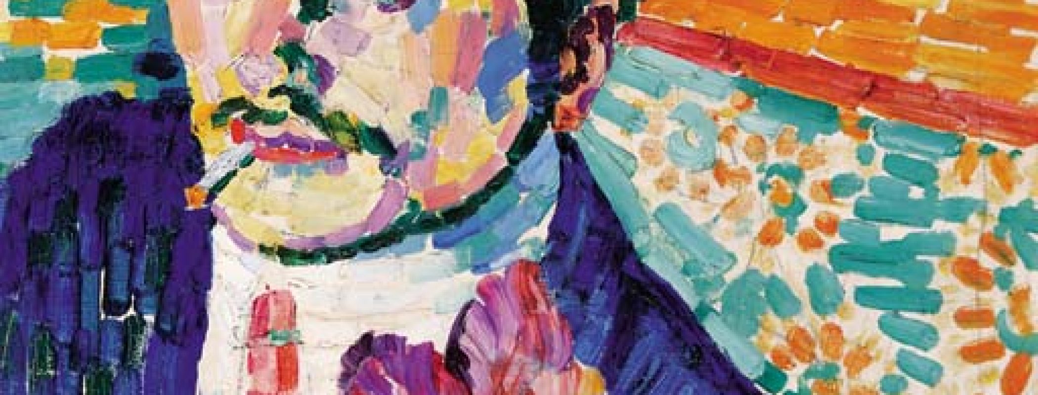 Figure 12:9. Robert Delaunay, L’homme à la Tulipe, 1906, oil on canvas, 73.5 x 48.5 cm, Acàdemie de la Palette, Paris, France.