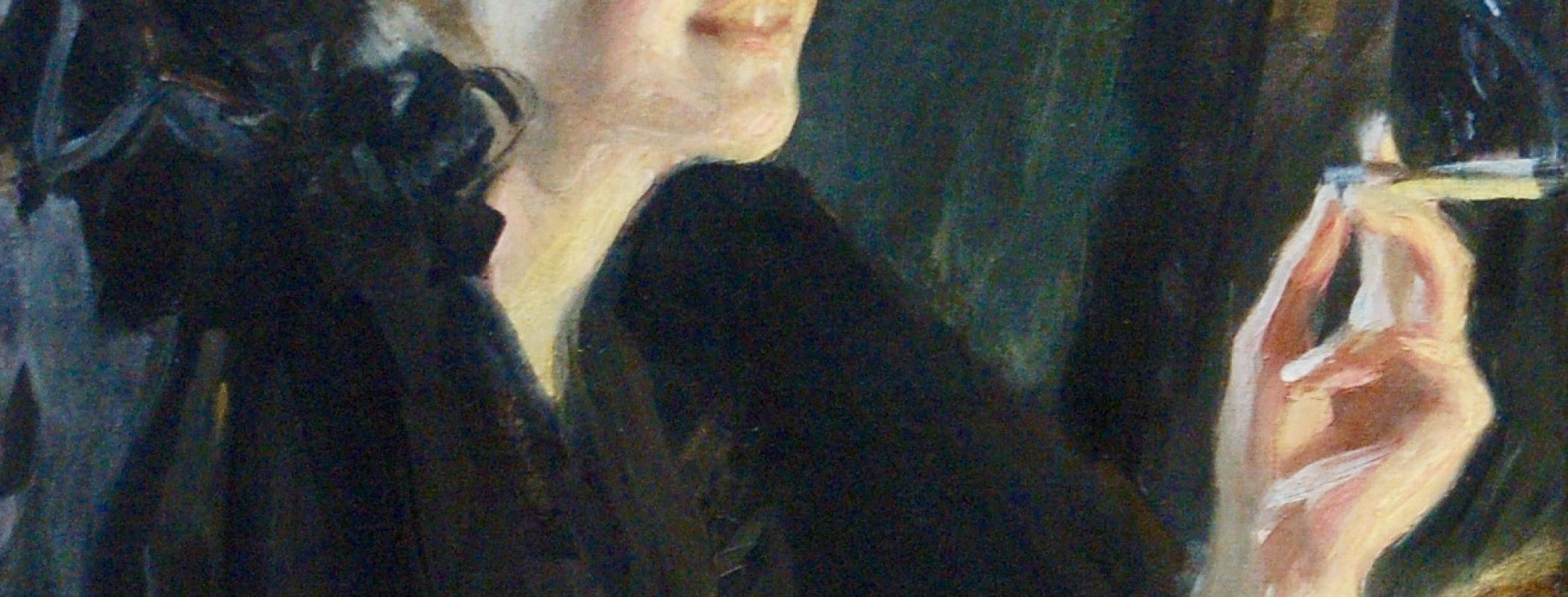 Figure 8:1. Anders Zorn, Girl with a Cigarette, 1892, oil on canvas, 52.7 x 46.2 cm, Légion de Honor, San Francisco; (previously Robert W. de Forest New York family collection) USA.