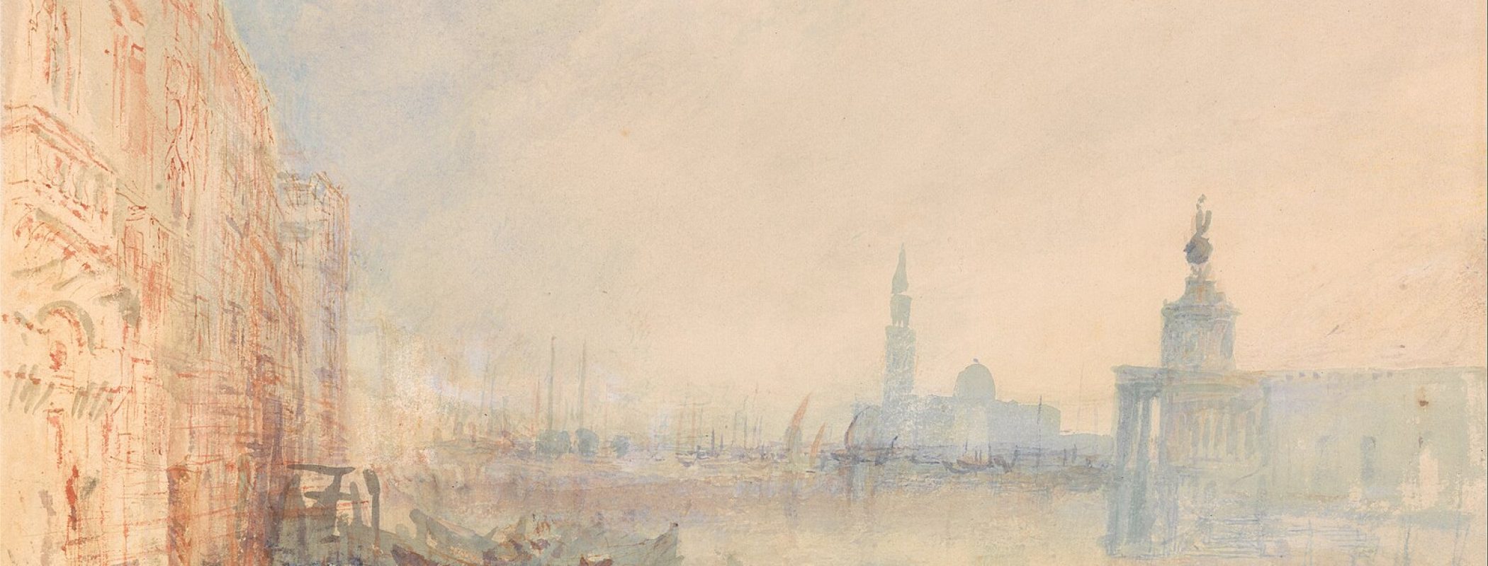 Figure 8:7. J. M. W. Turner, RA, Venice, The Mouth of the Grand Canal, 1834/1840, watercolour over pencil on paper, 22.2 x 31.8 cm, Yale Center for British Art, Paul Mellon Collection. 