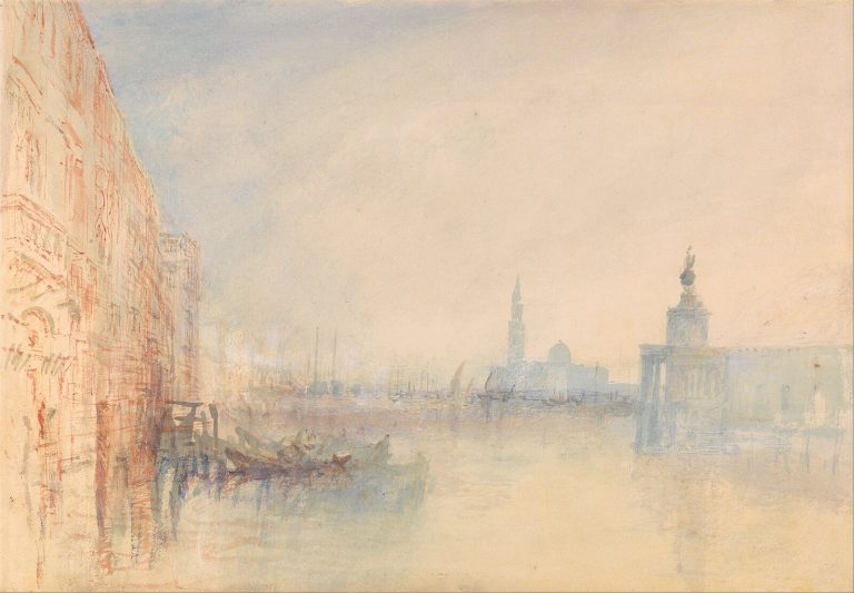 Figure 8:7. J. M. W. Turner, RA, Venice, The Mouth of the Grand Canal, 1834/1840, watercolour over pencil on paper, 22.2 x 31.8 cm, Yale Center for British Art, Paul Mellon Collection. 