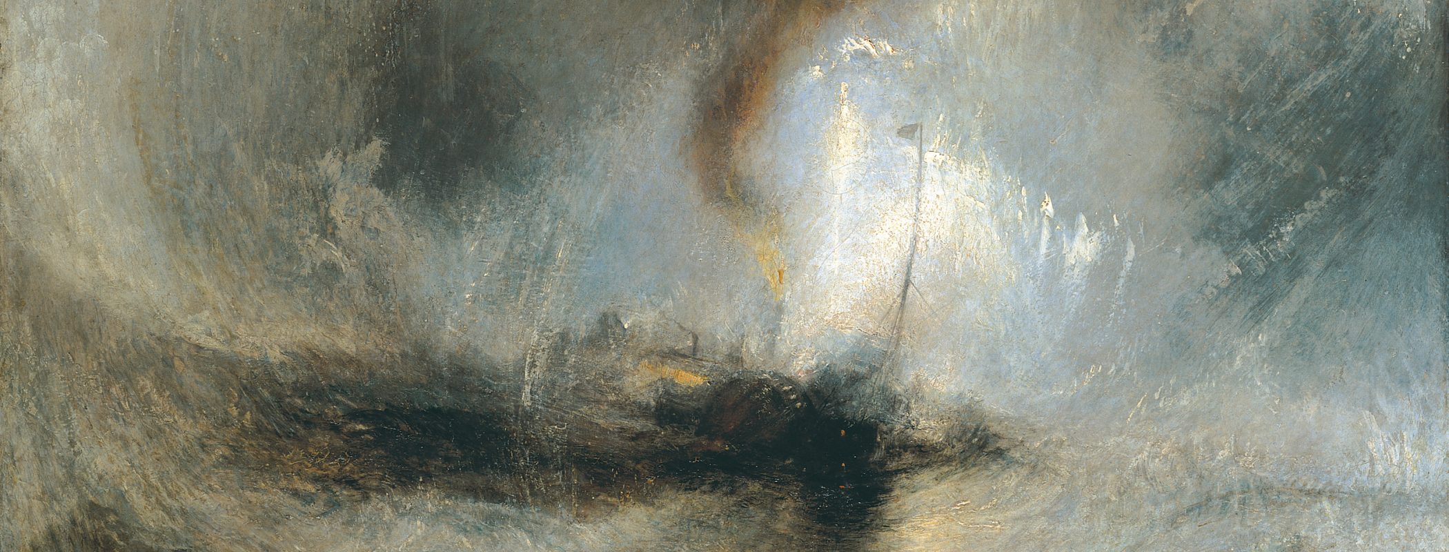 Figure 8:8. J. M. W. Turner, RA, Snowstorm – Steamboat off a Harbour’s Mouth (Making Signals in Shallow Water, and taking the Lead), c. 1842, oil on canvas, 91 x 122 cm, Tate Britain, London.